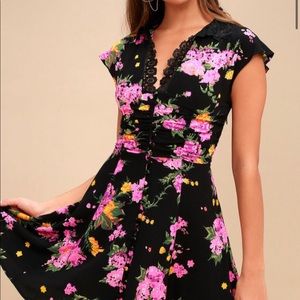 Beautiful Free People floral dress. Worn once.